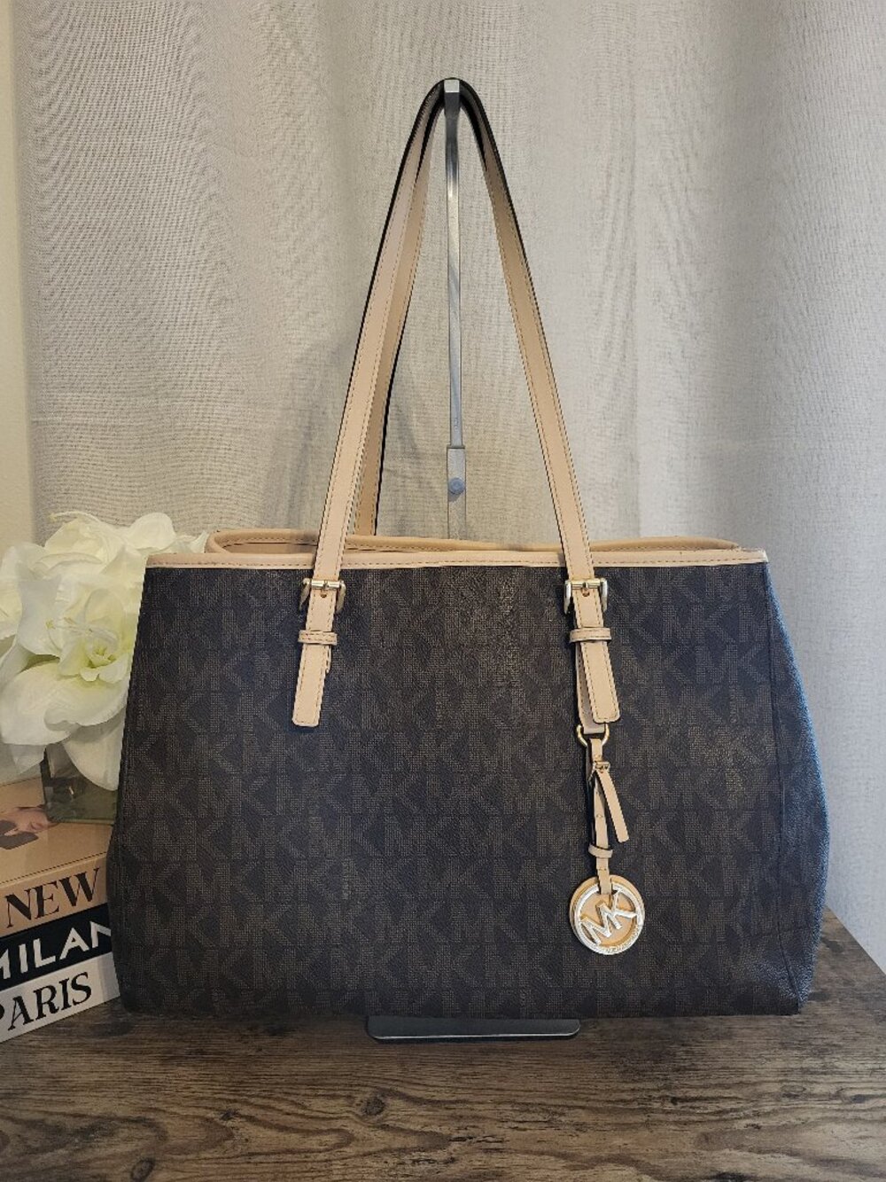 Michael Kors Large Monogram Tote Bag